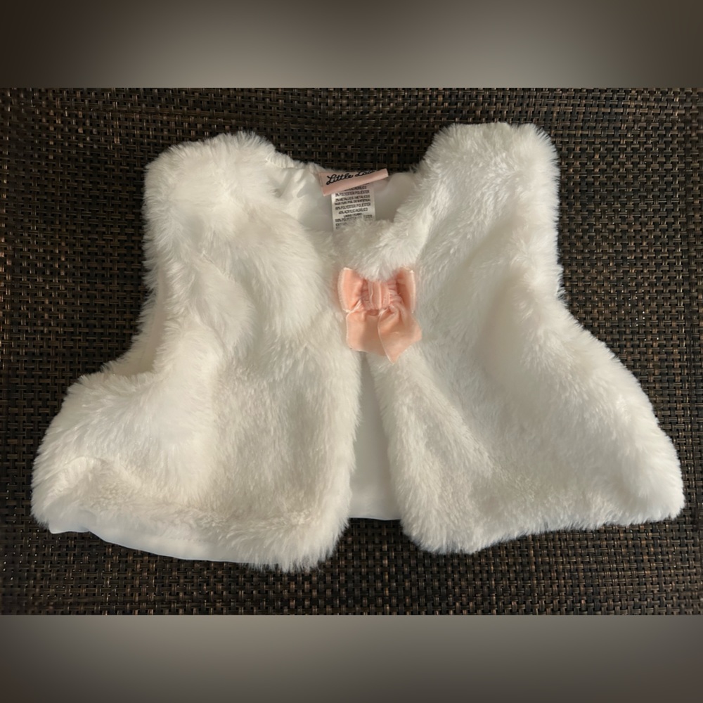 3T Little lass faux fur vest